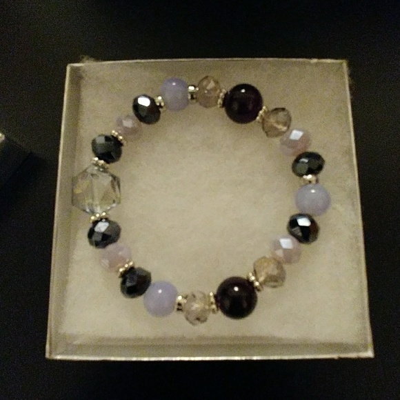 Evening Crystal Metallic Bracelet - Picture 3 of 8